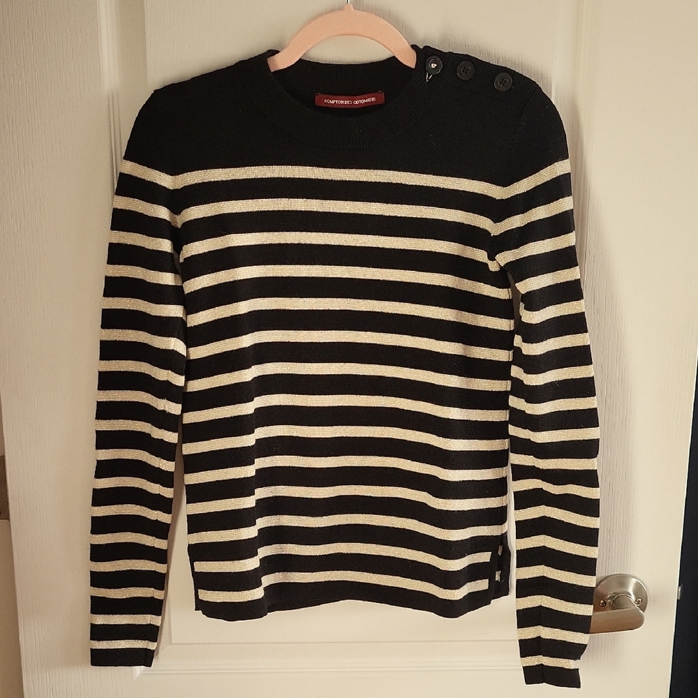 Comptoir Des Cotonniers Striped Wool Sweater